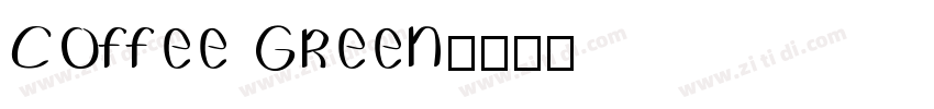 Coffee Green字体转换